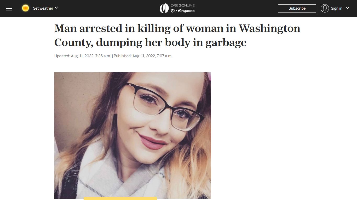 Man arrested in killing of woman in Washington County, dumping her body ...